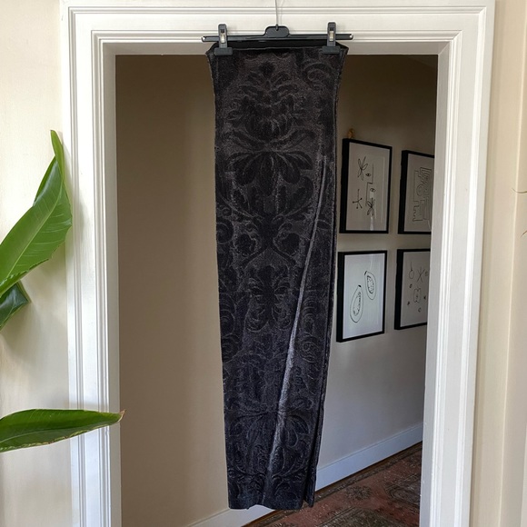 AREA NYC Black Metallic Jacquard Angel Tube Dress sz S - Picture 5 of 12